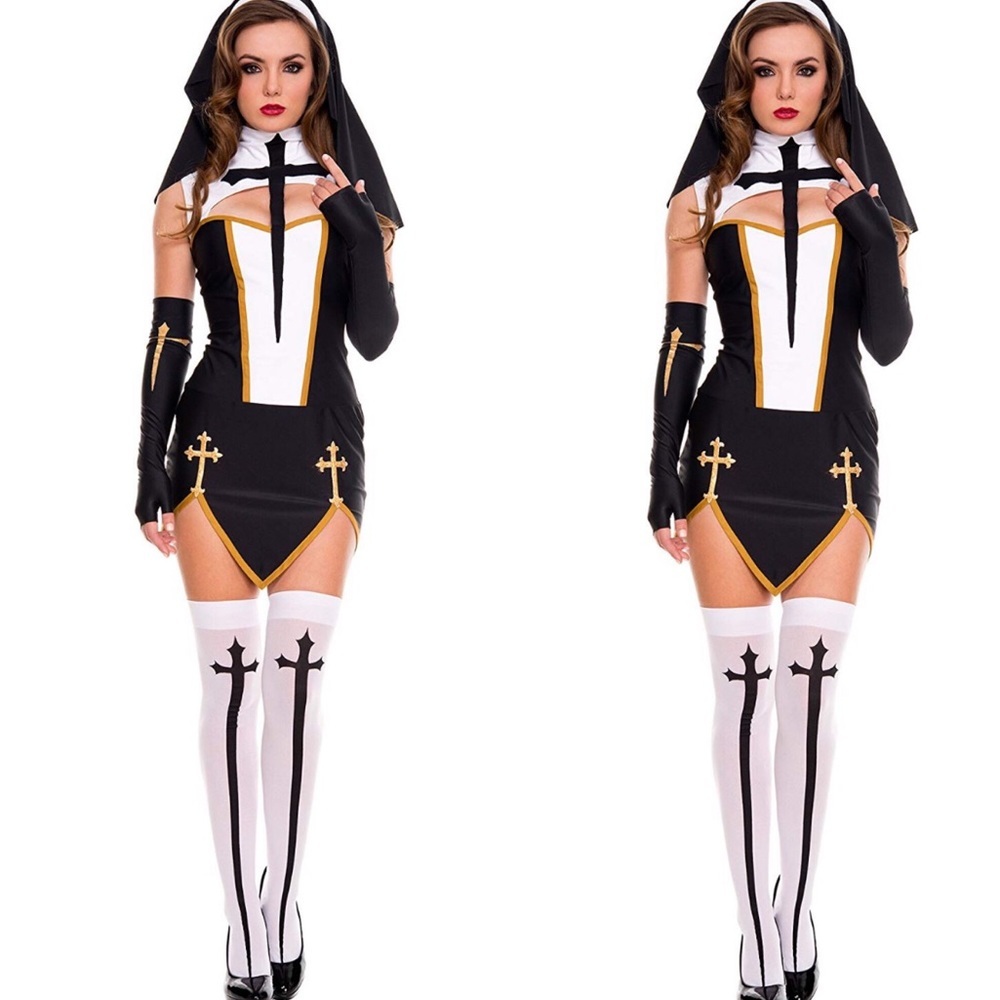 - MULTIPIECE SEXY NUN HALLOWEEN OUTFIT *NWT* ✖️✖️✖️🌙
Confess!